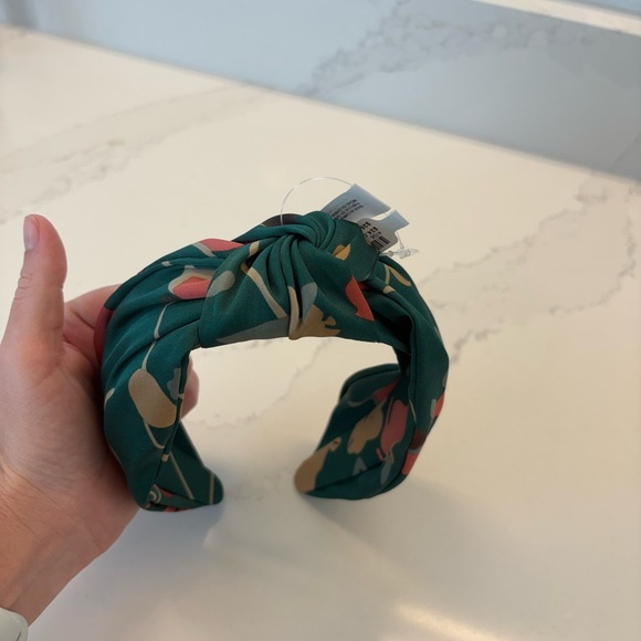 Anthropologie Green and Orange Satin Hairband. NWT - Picture 2 of 5